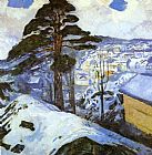 Edvard Munch Famous Paintings - Winter Kragero